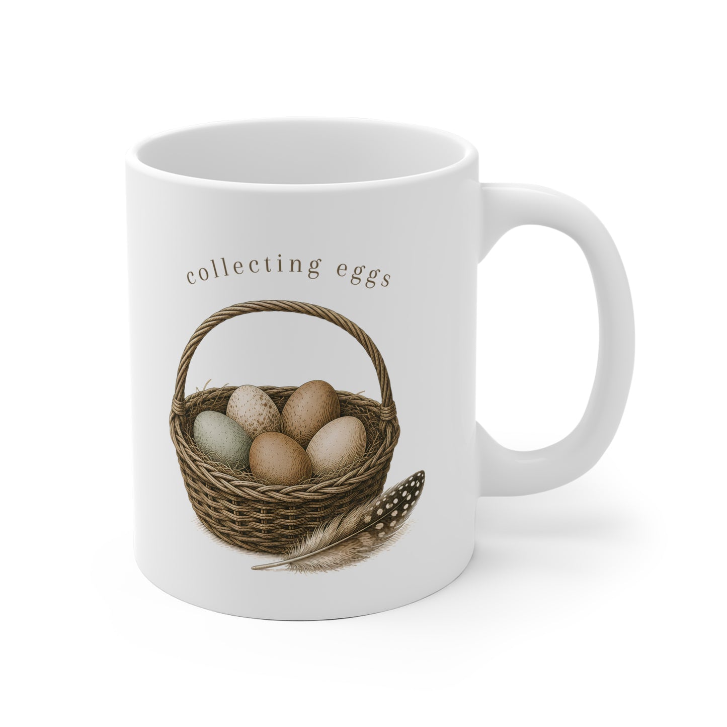 Collecting Eggs Ceramic Mug