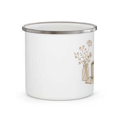 Gather & Read Enamel Camping Mug