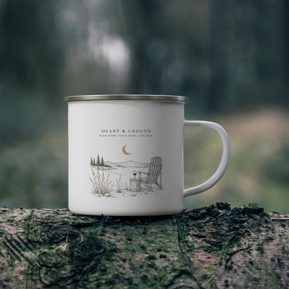 Lake Shore Enamel Camping Mug