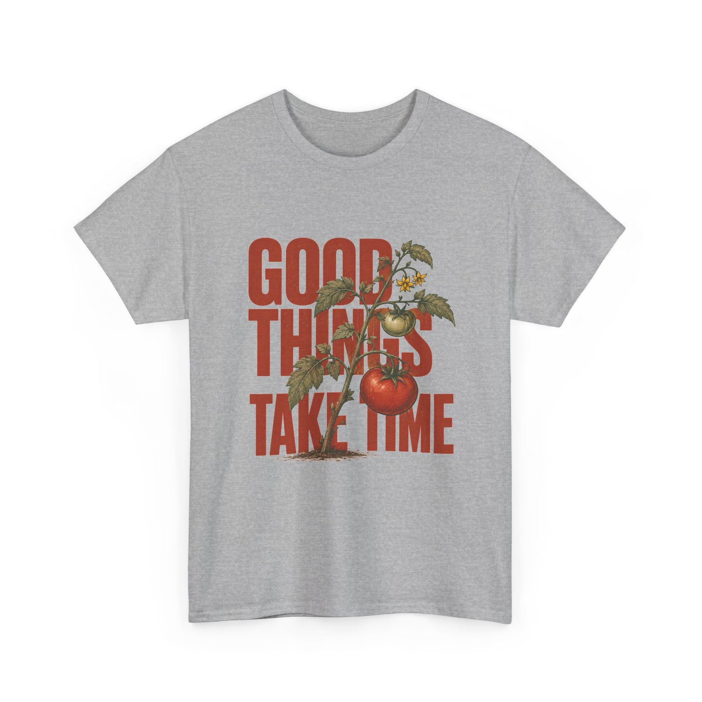 Good Things Take Time Tee — Vintage Floral Motivational T-Shirt