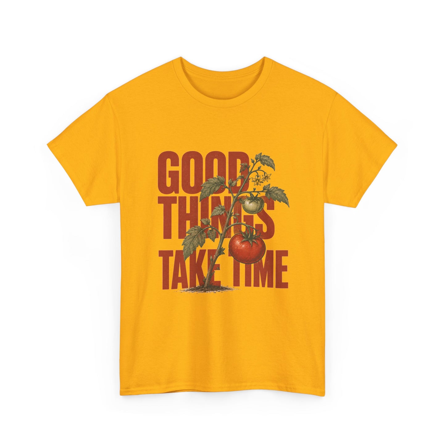 Good Things Take Time Tee — Vintage Floral Motivational T-Shirt