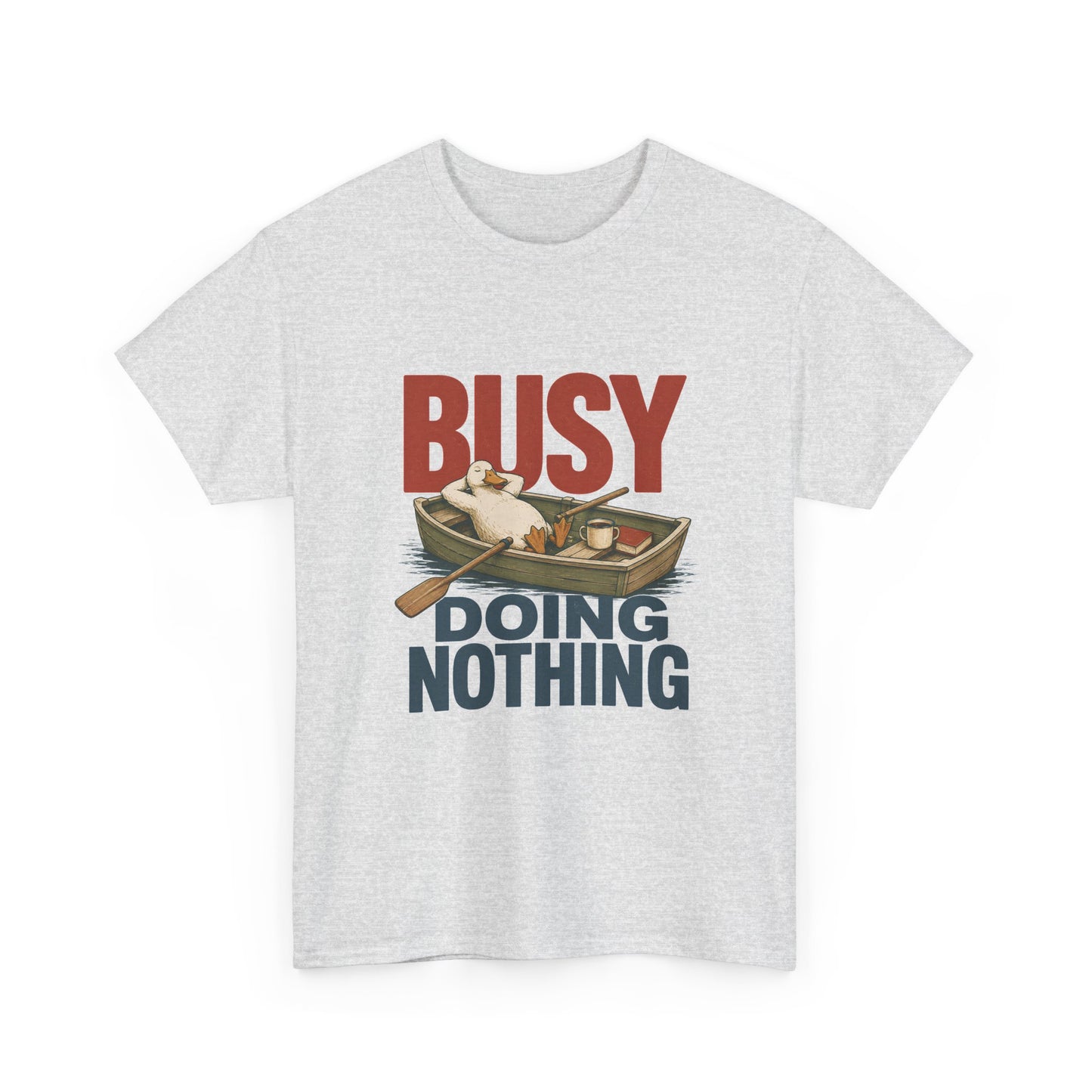 T‑Shirt — "Busy Doing Nothing" Vintage Fishing Relaxation Tee