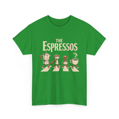 Espressos Band T-Shirt — Coffee Brewing Chessboard Graphic Tee
