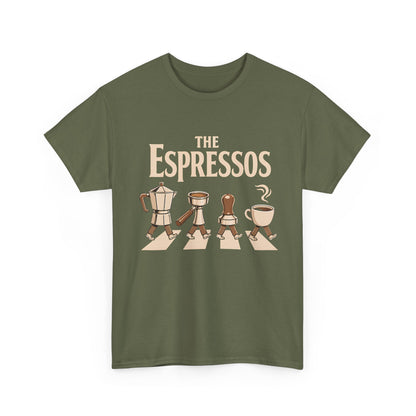 Espressos Band T-Shirt — Coffee Brewing Chessboard Graphic Tee