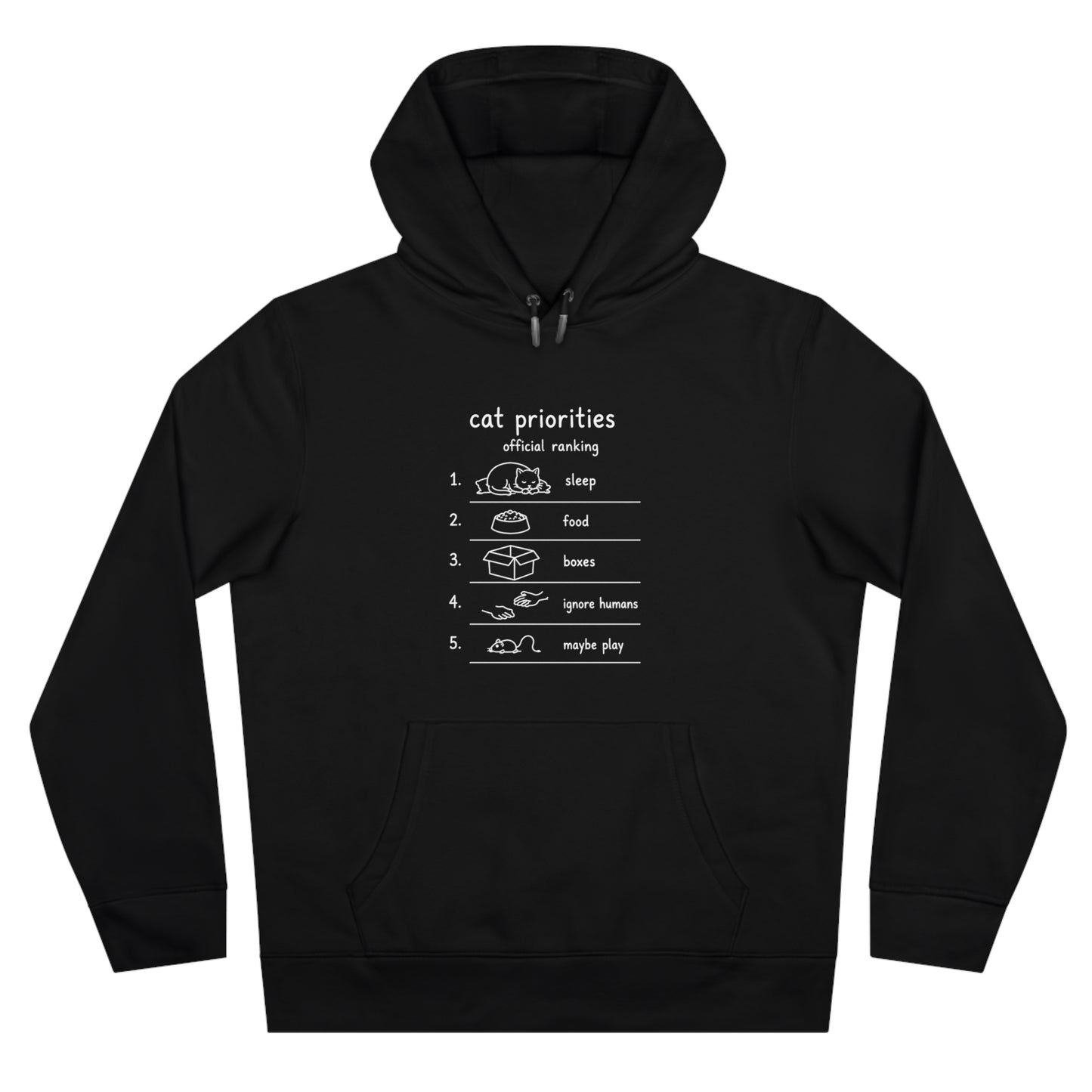 Cat Priorities Unisex Hoodie