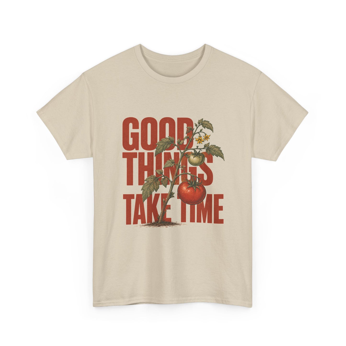 Good Things Take Time Tee — Vintage Floral Motivational T-Shirt