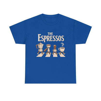 Espressos Band T-Shirt — Coffee Brewing Chessboard Graphic Tee