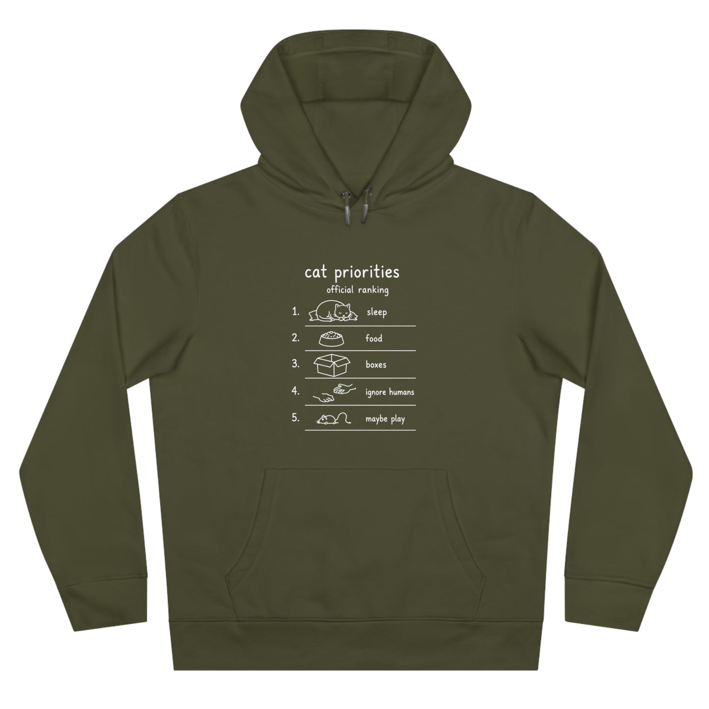 Cat Priorities Unisex Hoodie