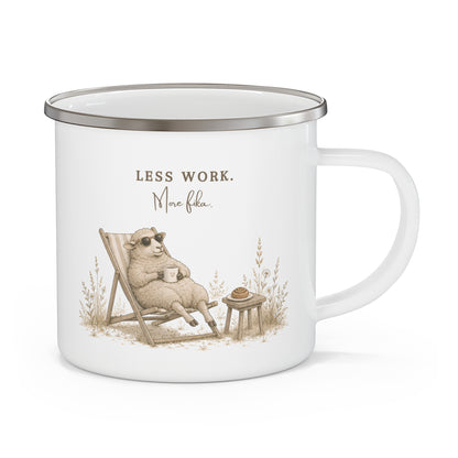Lazy Chair Enamel Camping Mug