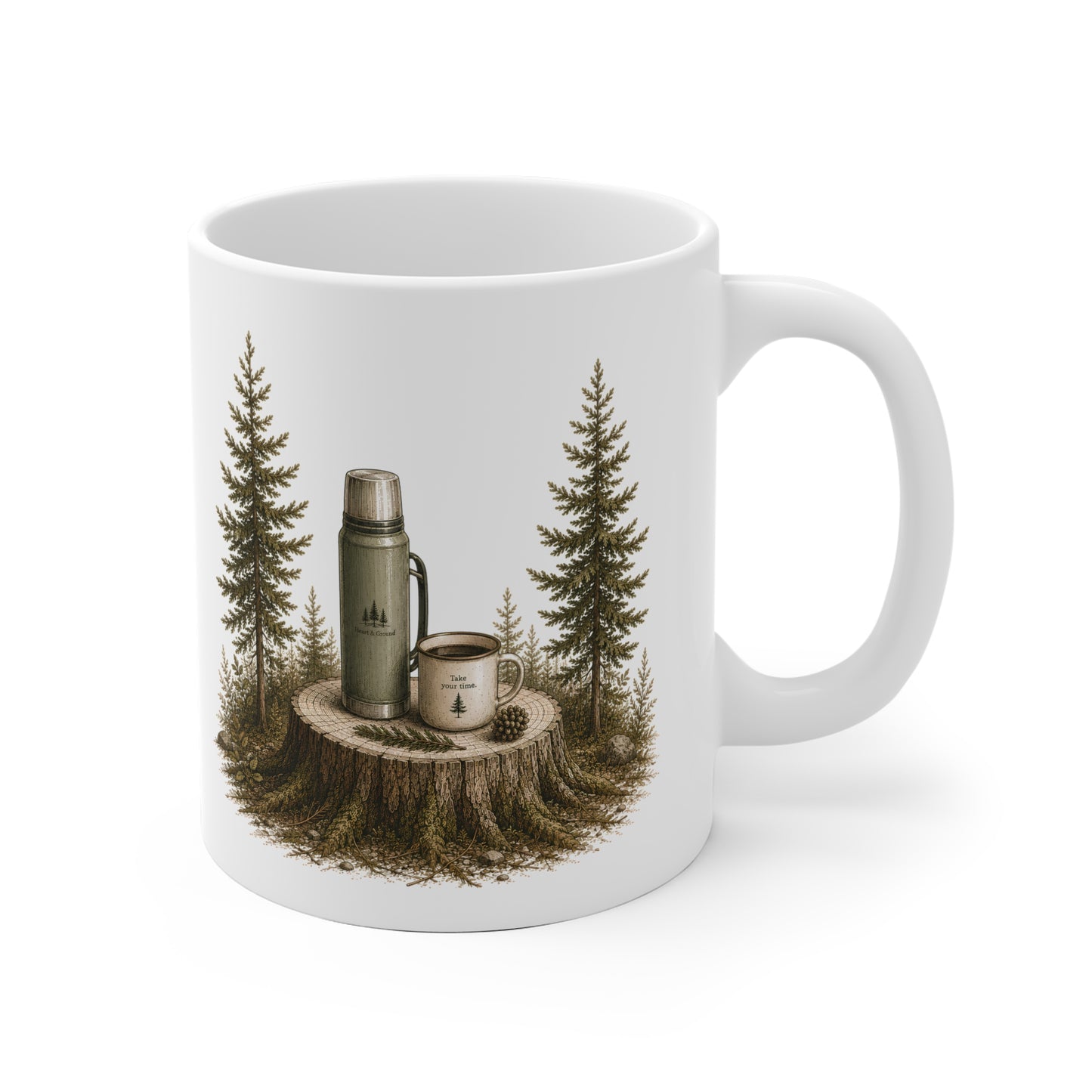 Forest Pine Ceramic Mug
