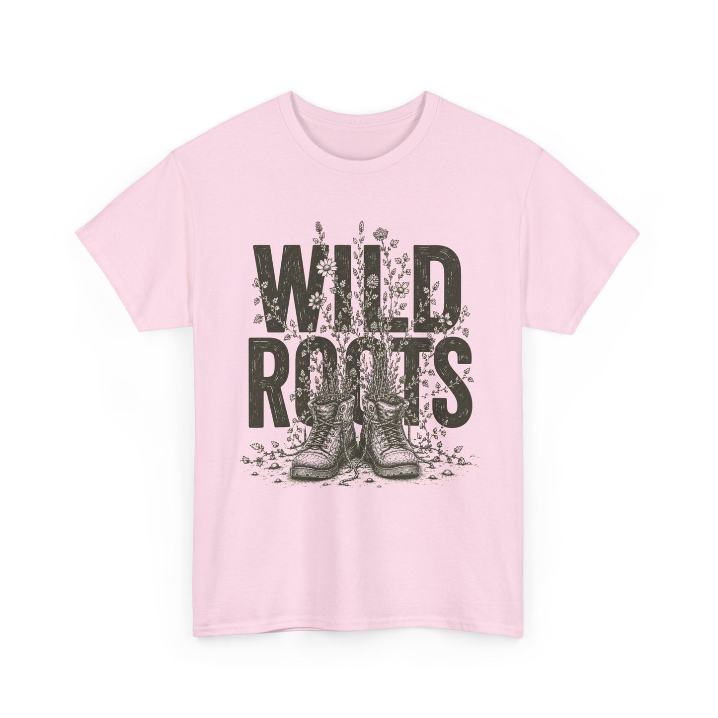 Wild Roots Graphic Tee — Vintage Boots Nature Shirt