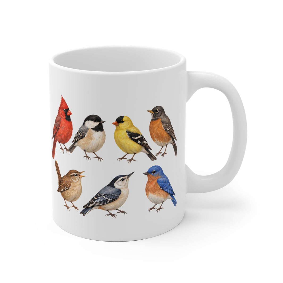Bunte Vogelwelt – Keramikbecher
