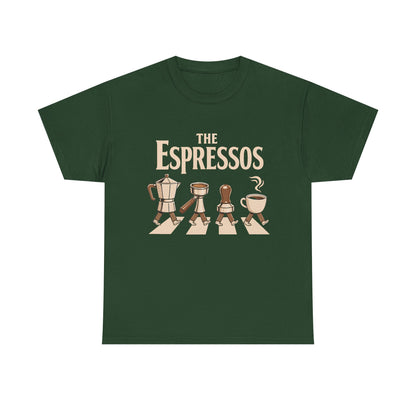 Espressos Band T-Shirt — Coffee Brewing Chessboard Graphic Tee
