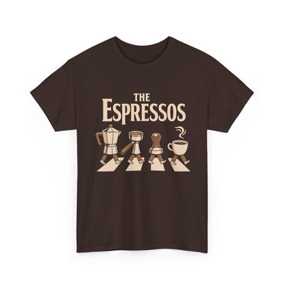 Espressos Band T-Shirt — Coffee Brewing Chessboard Graphic Tee