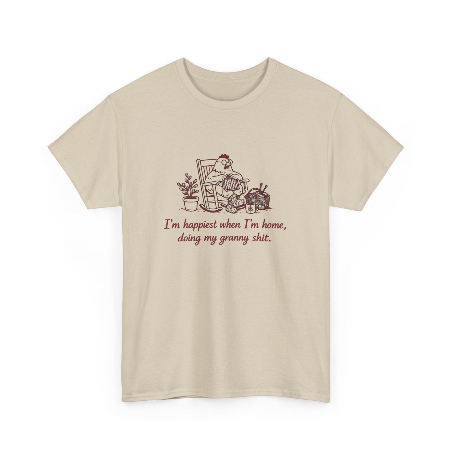 Granny Things T-Shirt — "I'm happiest when I'm home, doing my granny shit" Vintage Mom Tee
