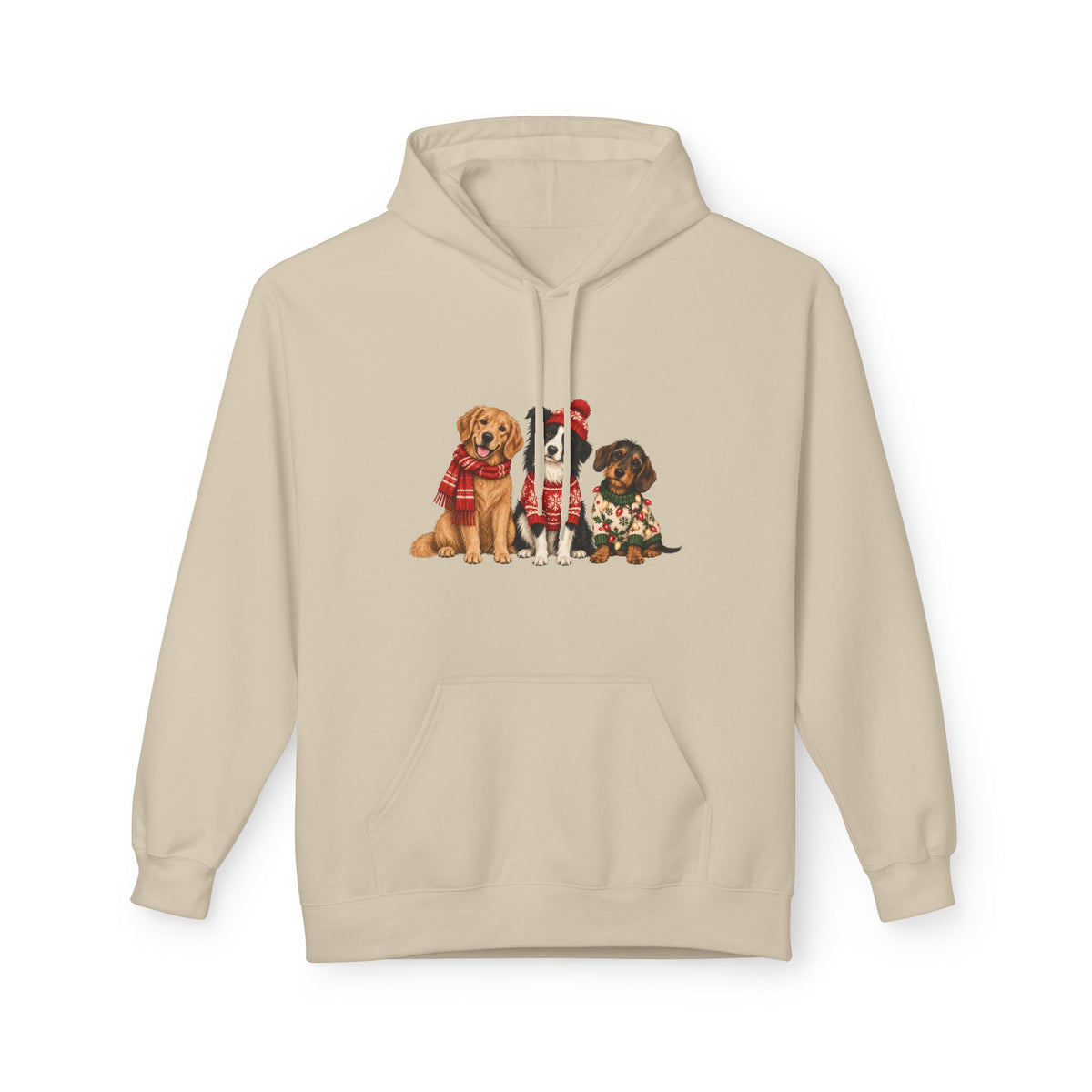 Weihnachtshunde – Unisex Hoodie
