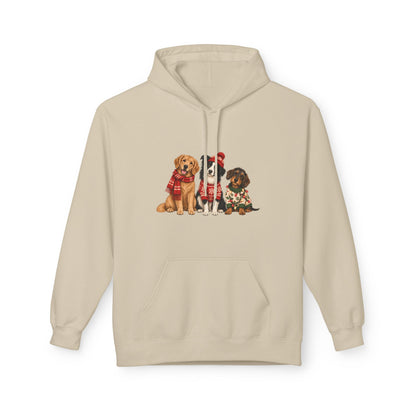 Weihnachtshunde – Unisex Hoodie