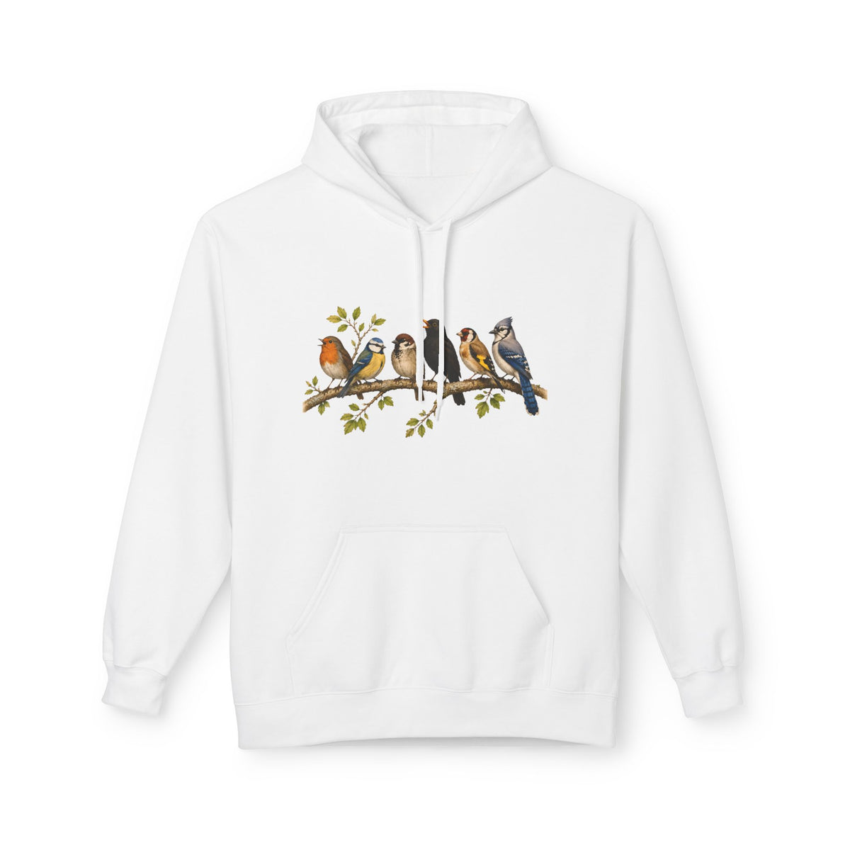 Vögel auf einem Ast – Unisex Hoodie