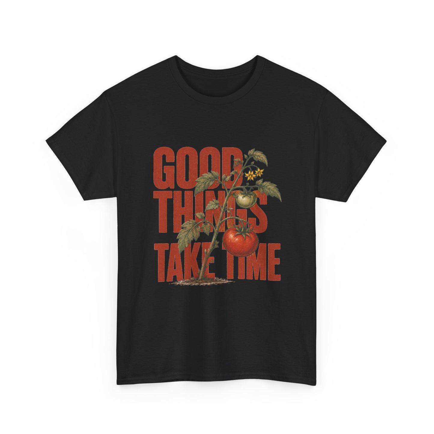 Good Things Take Time Tee — Vintage Floral Motivational T-Shirt