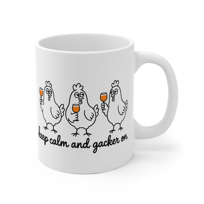Keep calm and gacker on – Keramikbecher