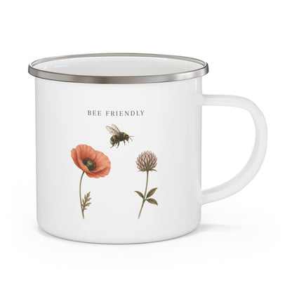Wild Bloom Enamel Camping Mug