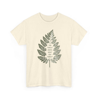 Farn & Waldruhe – Unisex T-Shirt mit Waldspruch