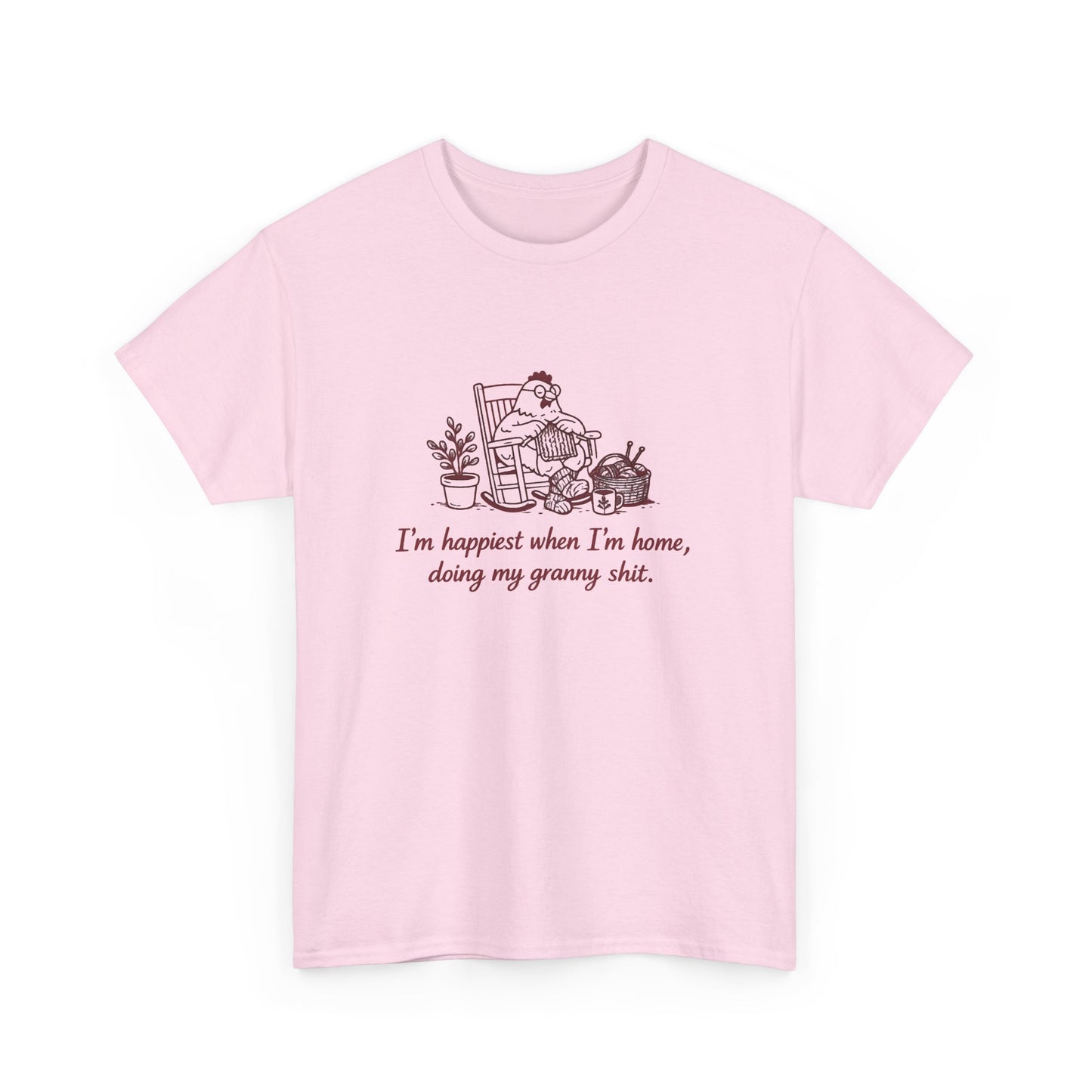 Granny Things T-Shirt — "I'm happiest when I'm home, doing my granny shit" Vintage Mom Tee
