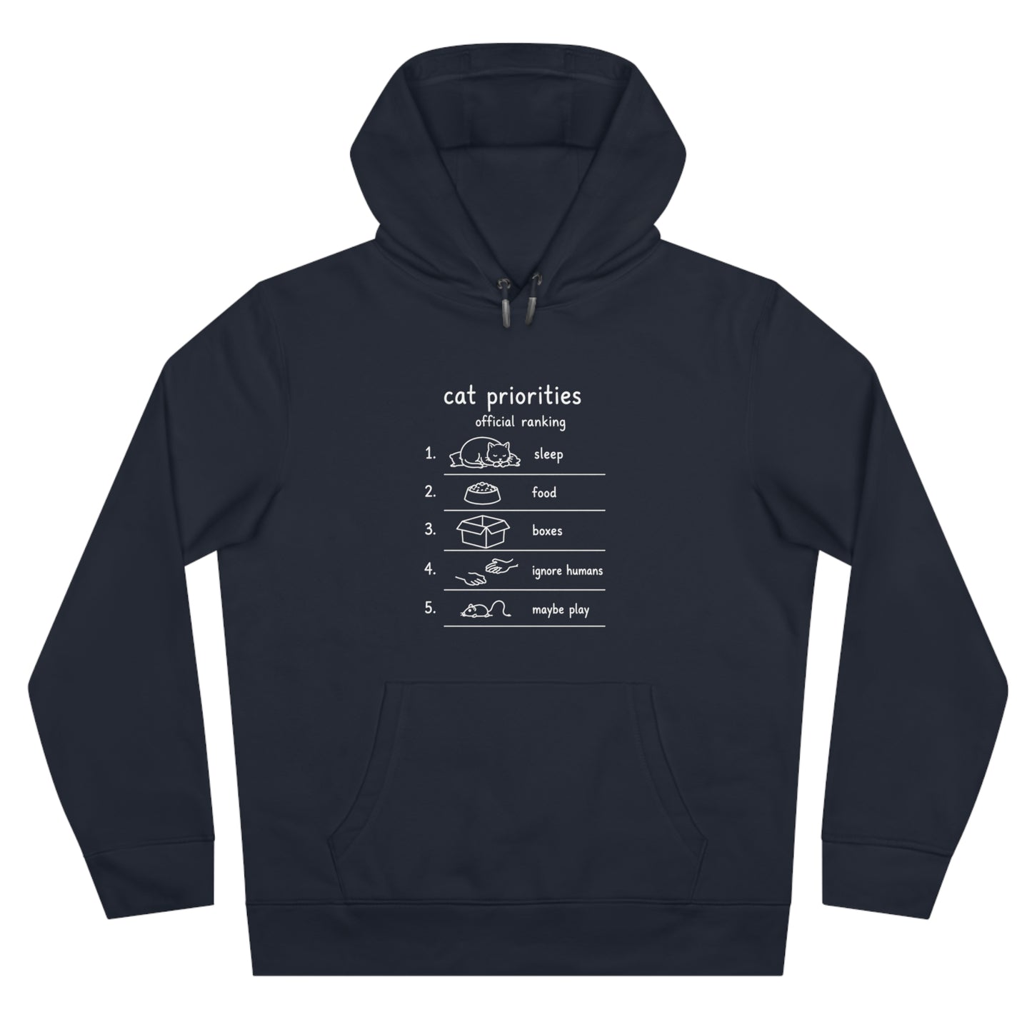Cat Priorities Unisex Hoodie