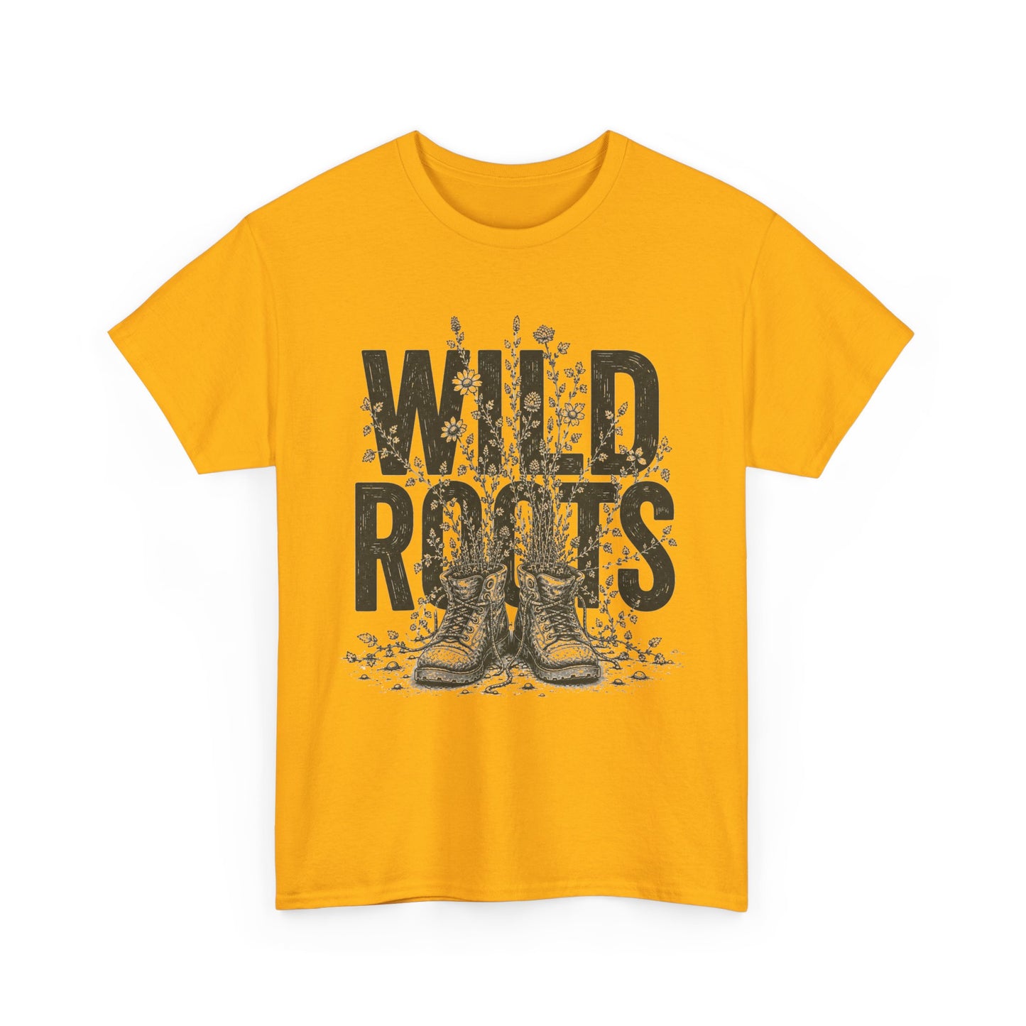 Wild Roots Graphic Tee — Vintage Boots Nature Shirt
