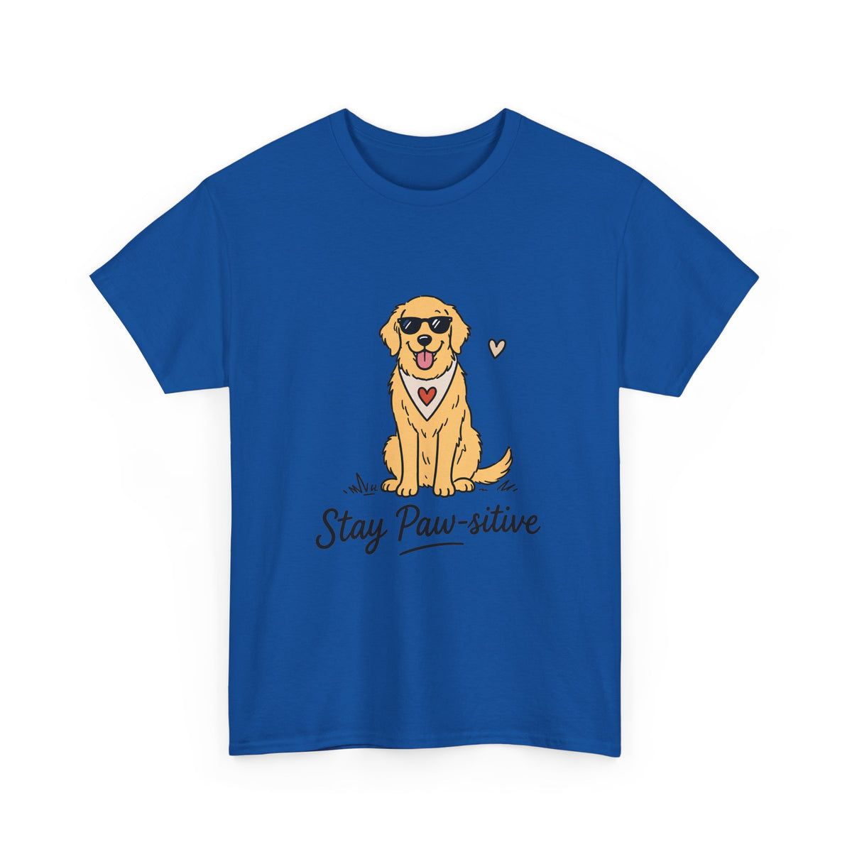 Paw Sitive – Unisex T-Shirt mit Pfotenmotiv