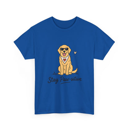 Paw Sitive – Unisex T-Shirt mit Pfotenmotiv