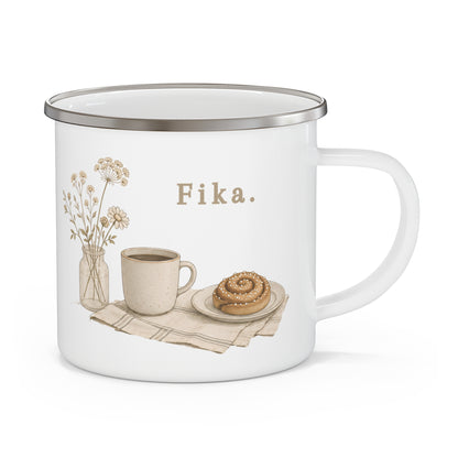 Gather & Read Enamel Camping Mug
