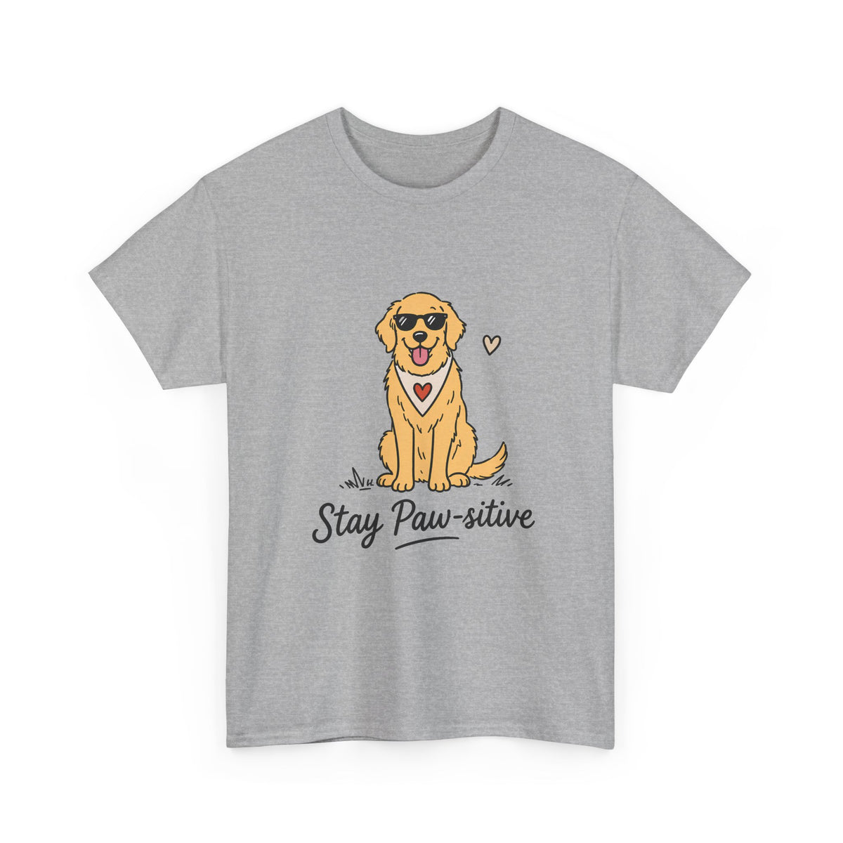 Paw Sitive – Unisex T-Shirt mit Pfotenmotiv