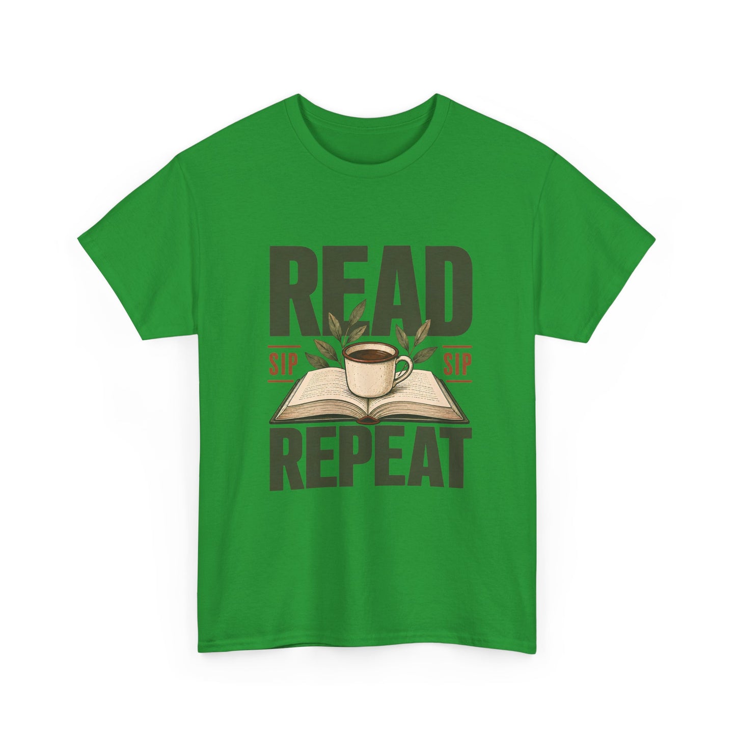 Read Sip Repeat T-Shirt — Book Lover Coffee Tee