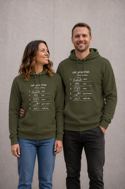 Cat Priorities Unisex Hoodie