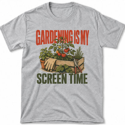 Gardening Is My Screen Time – T-Shirt Sport Grey, Gesamtansicht | color:sport grey