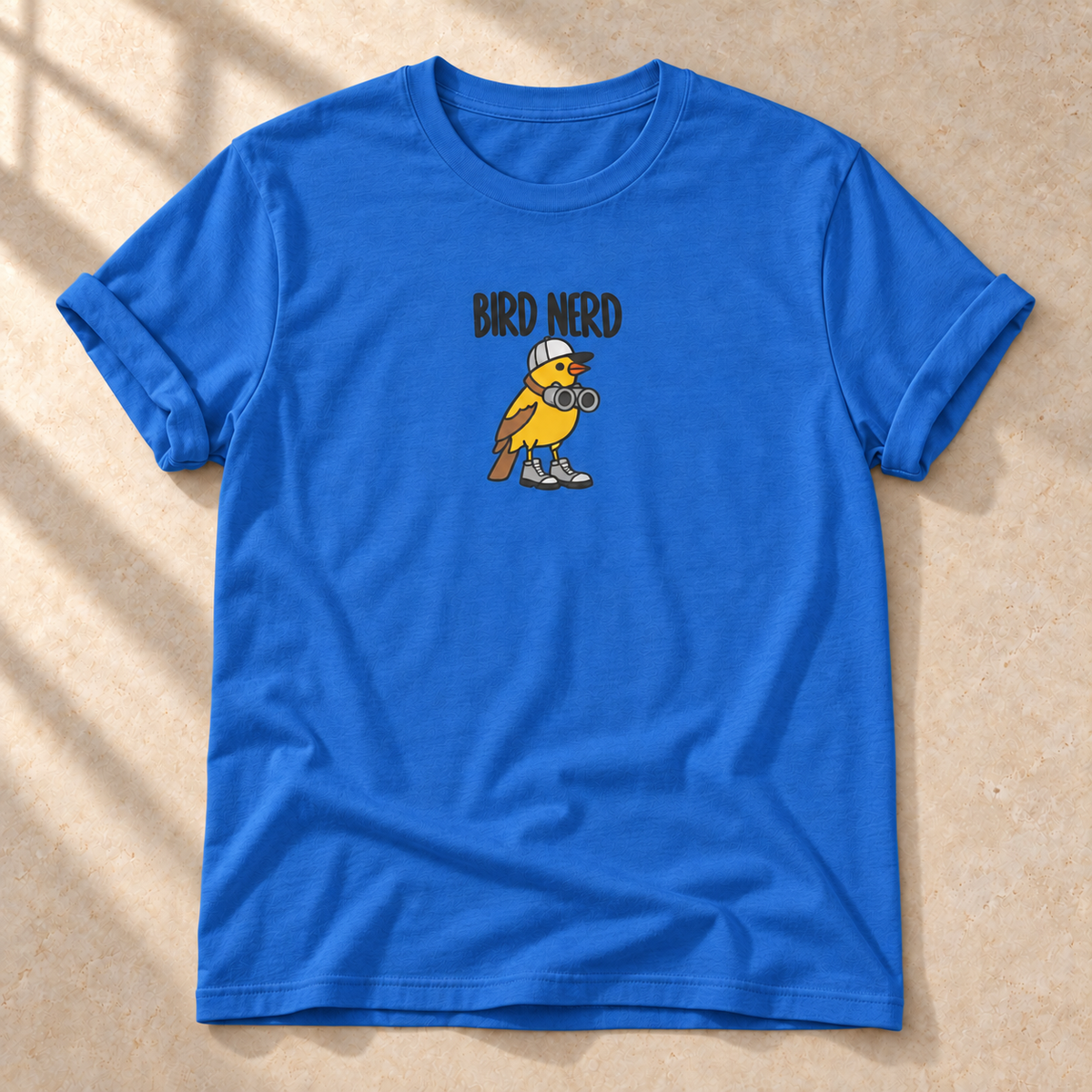 Bird Nerd – T-Shirt für Vogelfans, Royalblau, Gesamtansicht | color:royal
